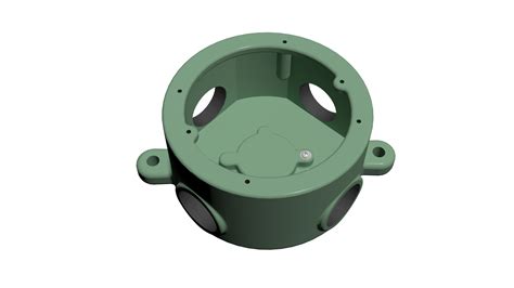 4 junction box round|exterior round junction box.